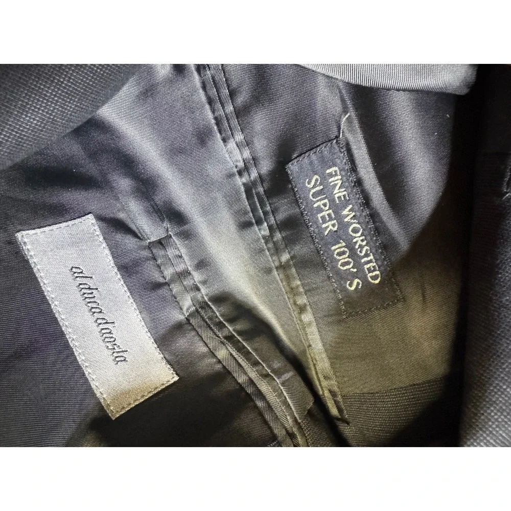 Al Duca DAosta Ermenegildo Zegna Super‎ 100s Wool Blazer Charcoal Grey  56R $300